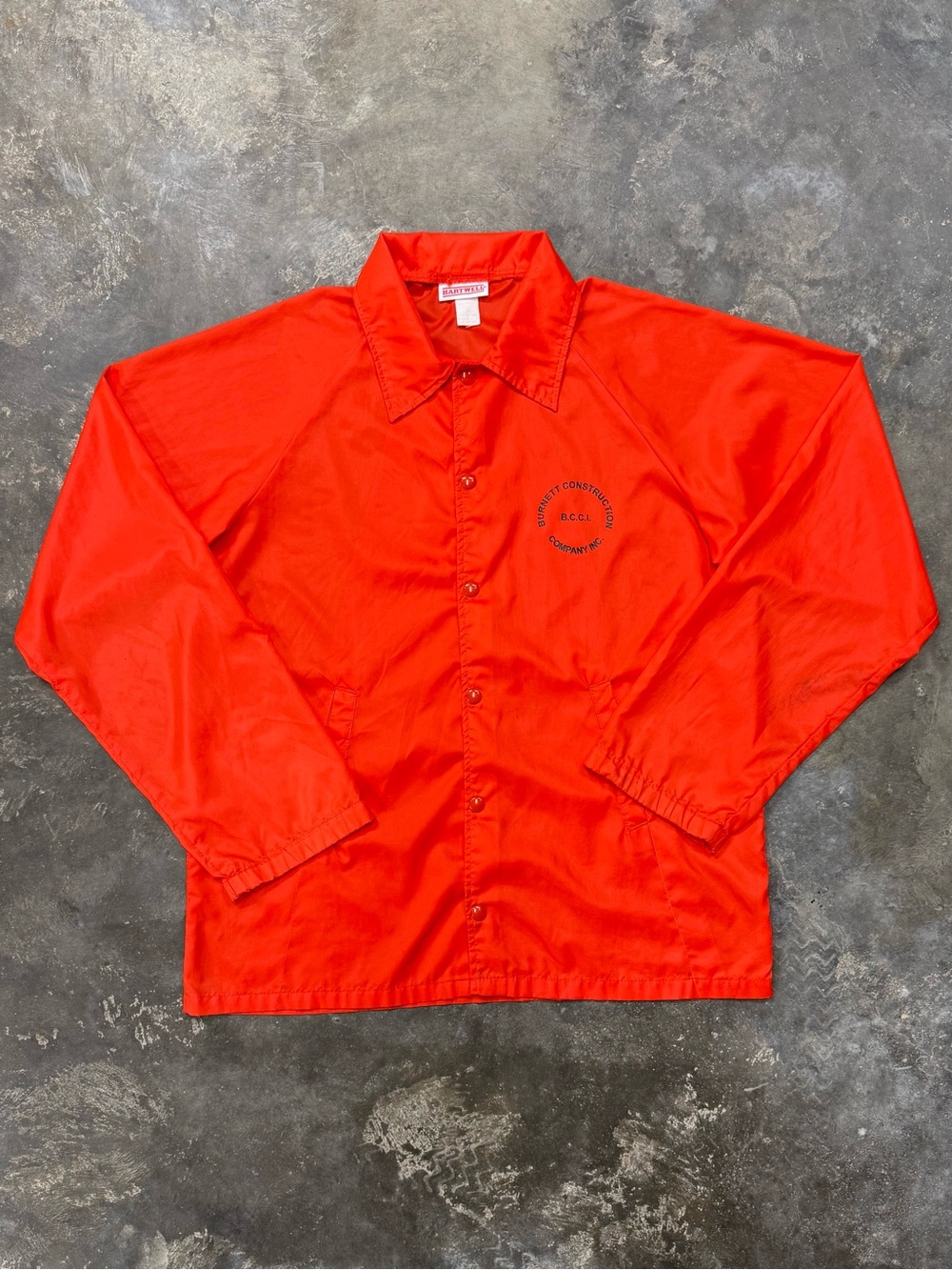 Vintage Hartwell USA Orange Coach Jacket Workwear Gorpcore